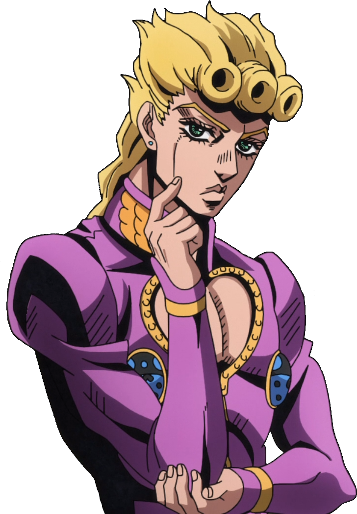 Fictional Character Man Purple Human Hair Color Cartoon - Giorno Giovanna (728x1048), Png Download