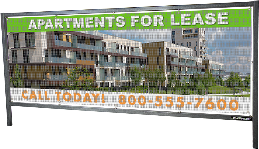 3×8 Outdoor Banner Frame - Vinyl Banners (1000x1000), Png Download
