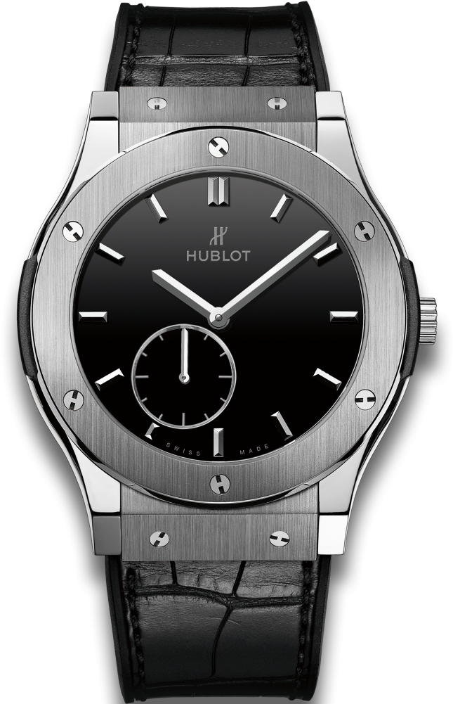 Classic Fusion Ultra-thin Titanium Black Shiny Dial - Hublot 542 Nx 1171 Rx (1000x1000), Png Download