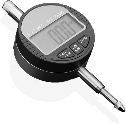 Digital Dial Indicator With Electronic Output 0-12 - 0-12. 7mm/0. 5inch 0. 01mm Digital Dial Indicator Electronic (498x490), Png Download