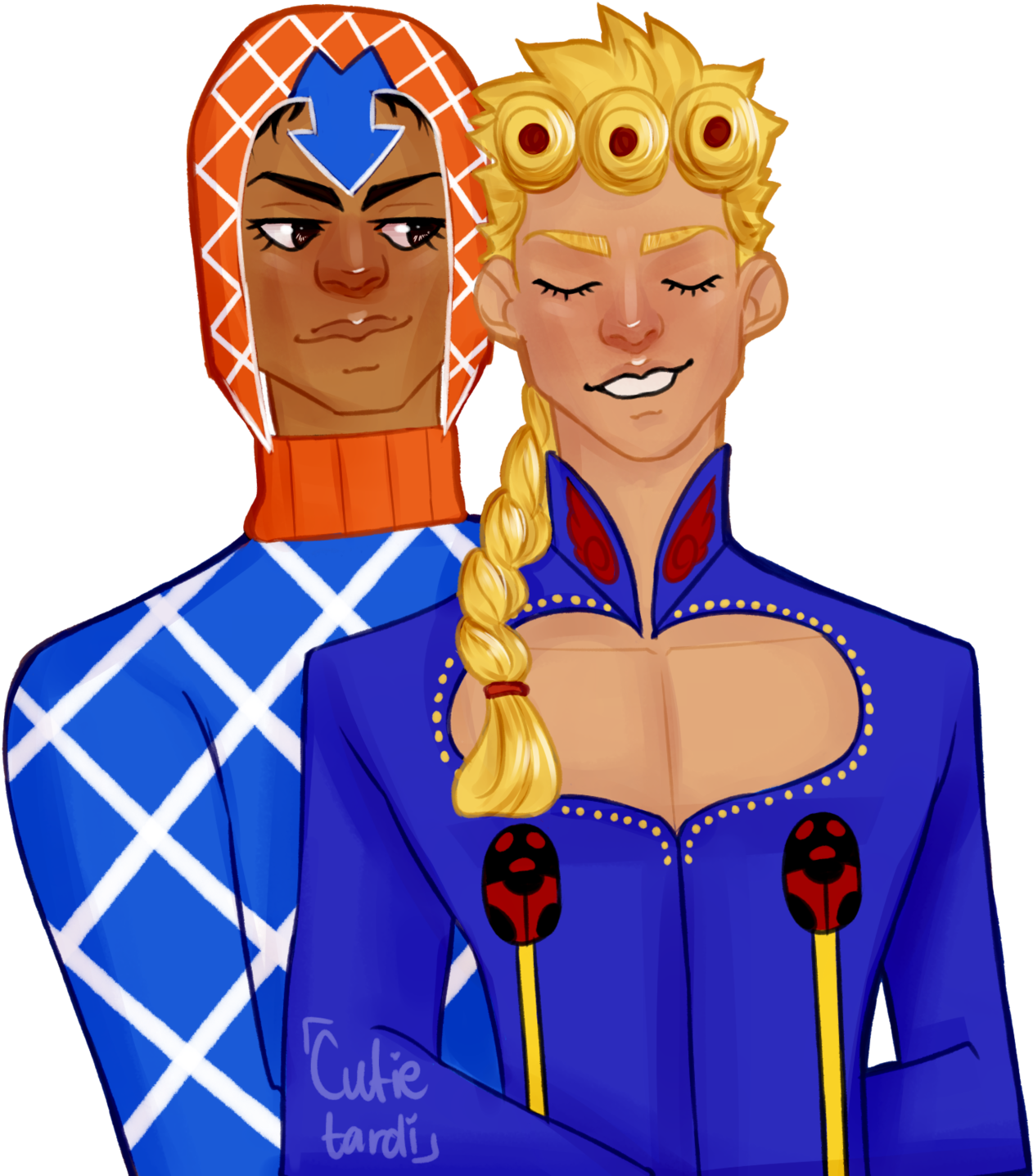 Giorno Giovanna Guido Mista Giomis Jjba Vento Aureo (1280x1483), Png Download
