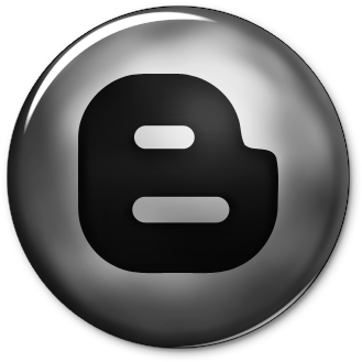 102334 Ultra Glossy Silver Button Icon Social Media - Blogger Icon (460x460), Png Download