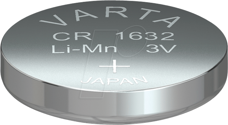 Varta Button Cell Battery, 3 V, 140 Mah, - Button Cell Battery Png (753x419), Png Download