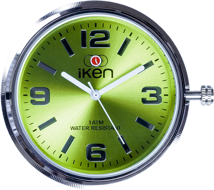 Picture Of Green Dial - Quartz Clock (720x643), Png Download