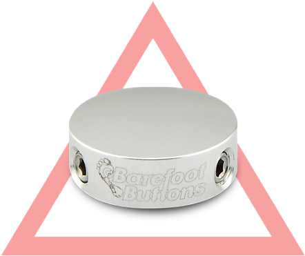 Barefoot Buttons V2 Mini Silver Universal Guitar Pedal - Sign (620x620), Png Download