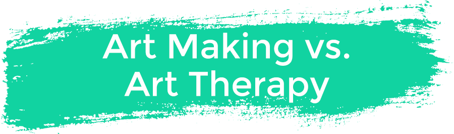 Brushstroke-art Therapy Vs - Art Therapy (900x267), Png Download