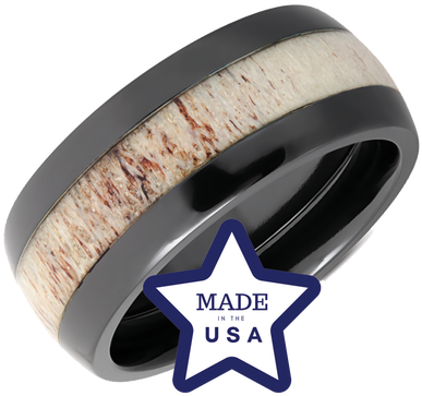 Wide Deer Antler Ring - Zirconium (500x500), Png Download