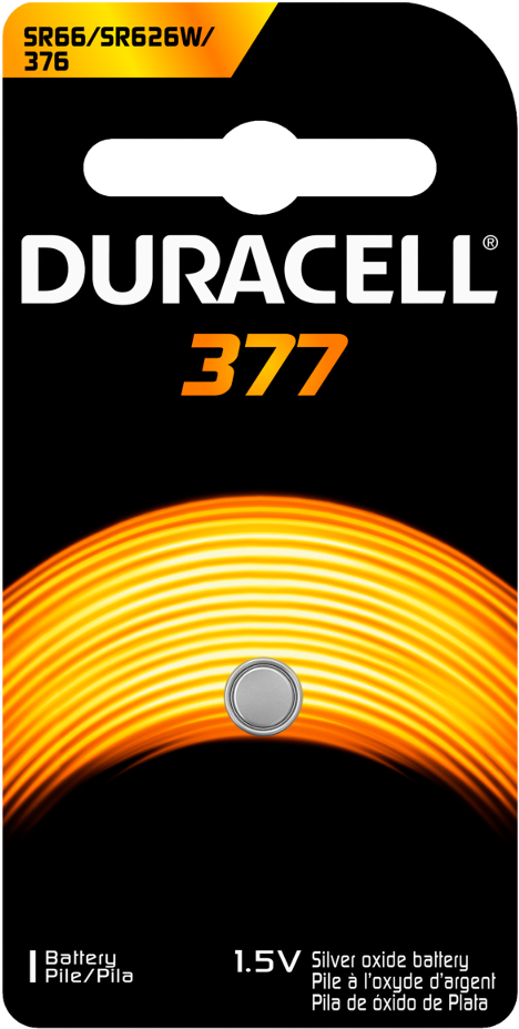 Silver Oxide Button 377 Batteries - Alkaline Battery 377a 1.5 V (1000x1000), Png Download