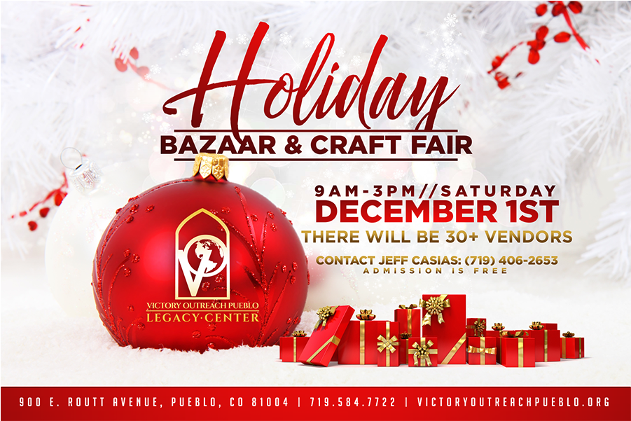 Holiday Craft Fair 12/1 - Merry Christmas-v-a (2cd) (1920x600), Png Download