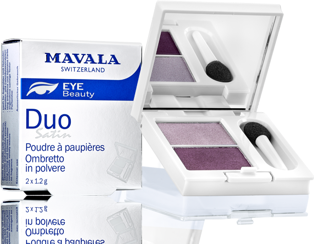 Satin Eye Shadow Powder Duo - Mavala (656x500), Png Download