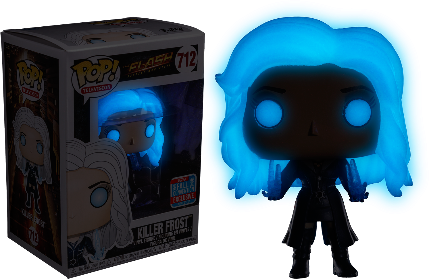 The Flash Killer Frost Glow In The Dark 2018 Fall Convention - Funko Pop Killer Frost (1500x982), Png Download