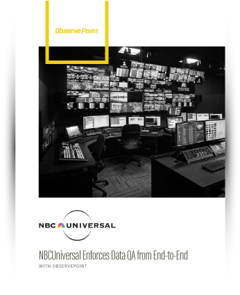 Using Observepoint, Nbcuniversal's Team Was Able To - Broadcasting (358x451), Png Download