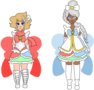 Innocent Cure Maple And Innocent Cure Frost - Cartoon (500x313), Png Download