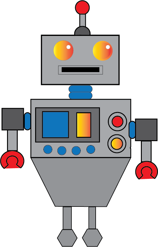 Vector Robot (517x805), Png Download