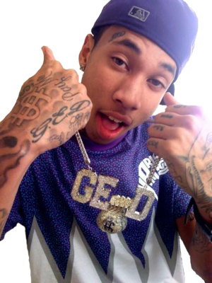 Tyga Haircut Designs Psd Detail - Tyga New (300x400), Png Download