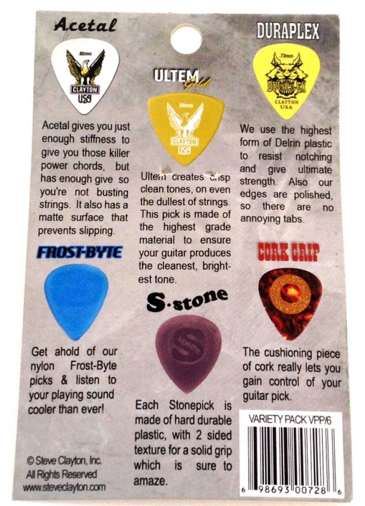Loading Images - Clayton Picks Vpp/6 Guitar Pick (1000x1000), Png Download
