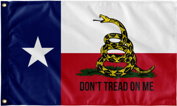 Texas Gadsden Flag - Don T Tread On Me (600x600), Png Download