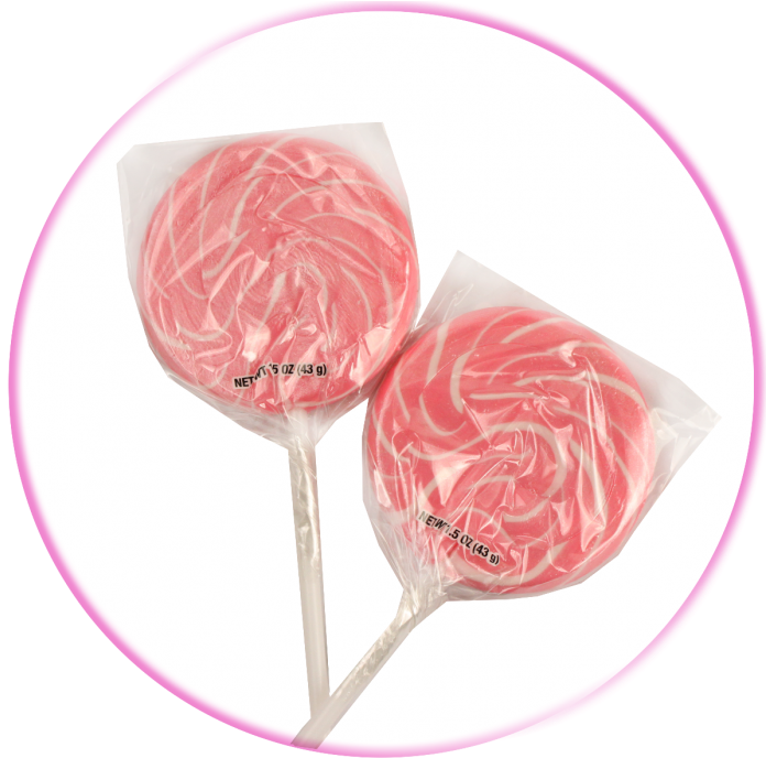 Pink Swirl Lollipops - Lollipop (700x698), Png Download