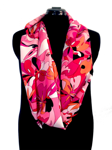 Infinity Abstract Pink Swirl - Modern Art (360x480), Png Download