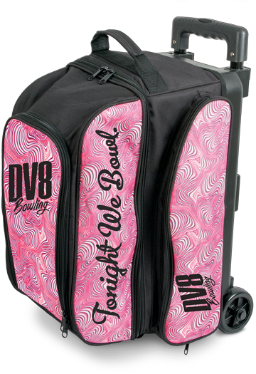Dv8-freestyle Double Roller Pink Swirl - Dv8 Freestyle Double Roller Bowling Bag (530x530), Png Download