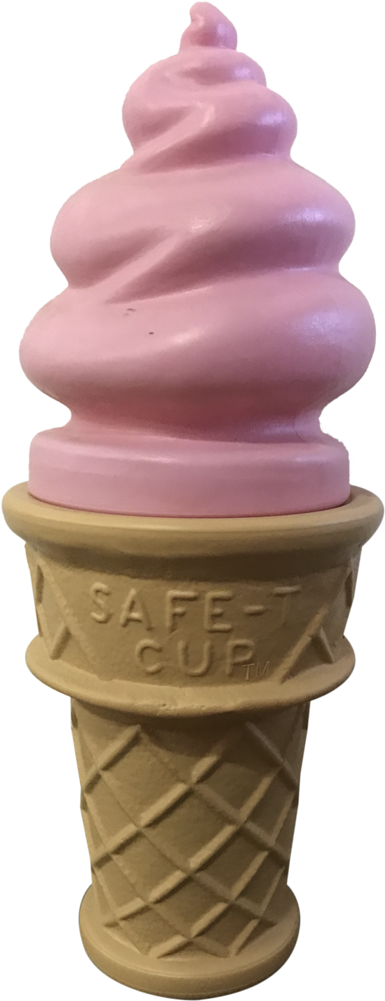 Pink Ice Cream Swirl Cone - Ice Cream Cone Swirl (1200x1600), Png Download