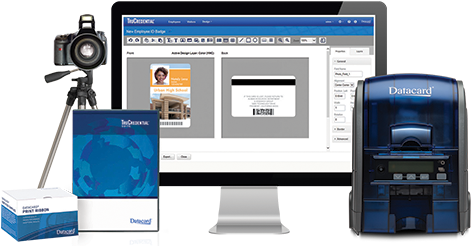 Id Card Systems - Datacard Sd160 Plastic Card Printer - Colour (500x250), Png Download