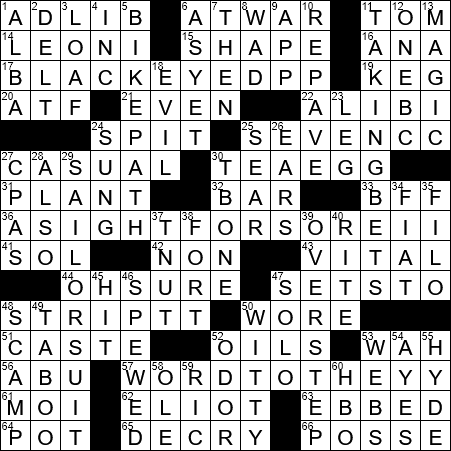 La Times Crossword Answers 19 Oct 2017, Thursday - Happy Halloween Crossword Puzzle By Frank Virzi (451x451), Png Download
