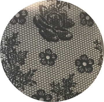 White & Black Lace - Taj Mahal (360x354), Png Download