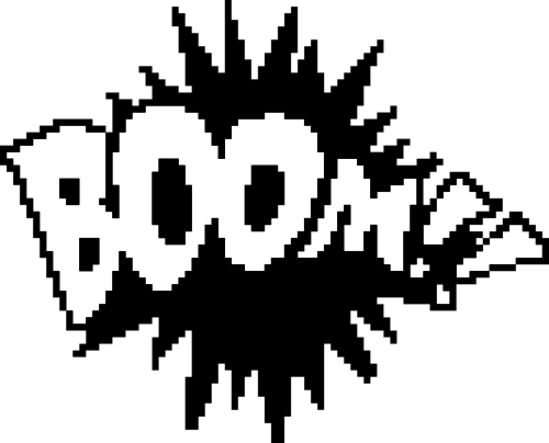 Black And White, Pixel, And Tumblr Image - Black And White Pixel (500x404), Png Download