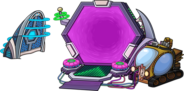 Future Party Time Portal (640x317), Png Download