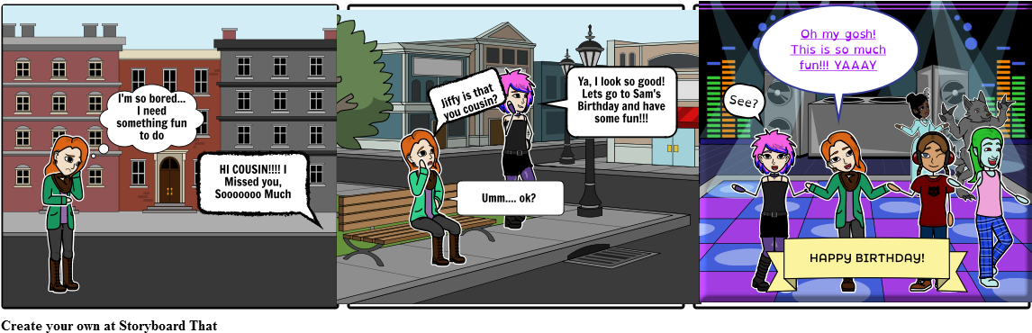 Party Time - Cartoon (1164x385), Png Download