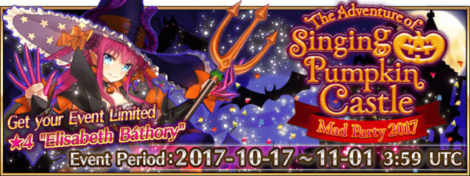 Event Adventure Of Singing Pumpkin Castle En - Halloween Fgo (670x251), Png Download