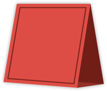 Tent Card - Tent Card Icon Png (500x355), Png Download