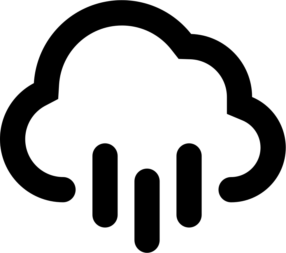 Cloud Of Rain Comments - Rain Icon Svg (981x866), Png Download