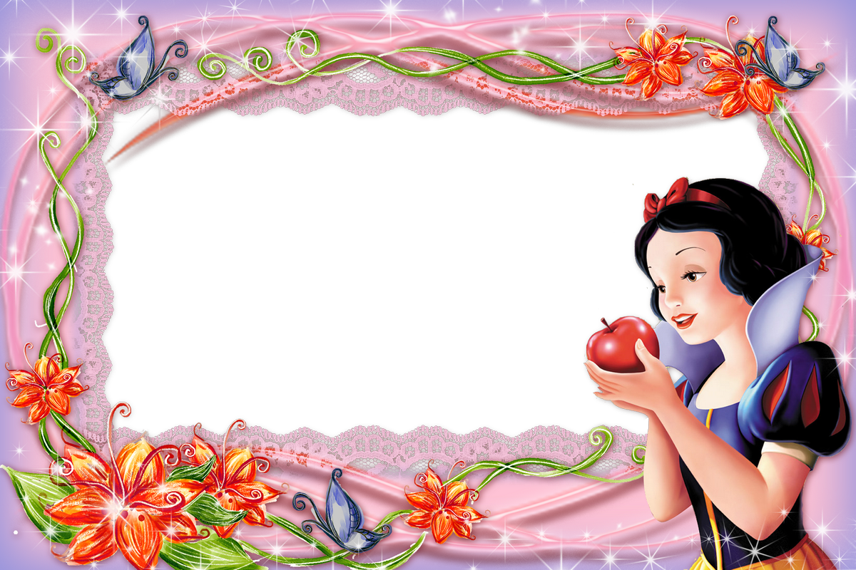 8 Hermosos Marcos Para Fotos De Blanca Nieves - Snow White Photo Frames (1200x800), Png Download
