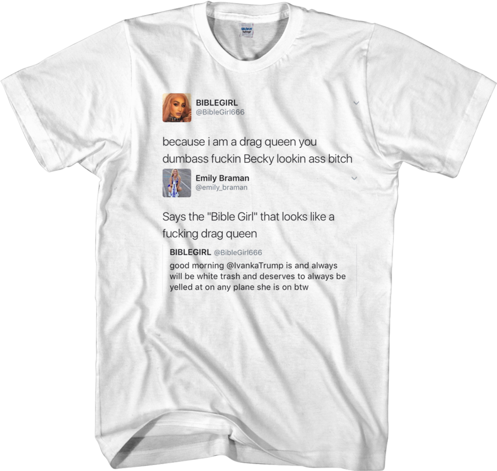 Biblegirl "not A Girl, Not Yet A Drag Queen" - Sharon Needles T Shirt (1024x992), Png Download