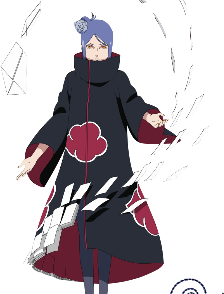 Konan Akatsuki Wallpaper 00202 By Freenarutowallpapercom - Render Konan Naruto (1024x1024), Png Download