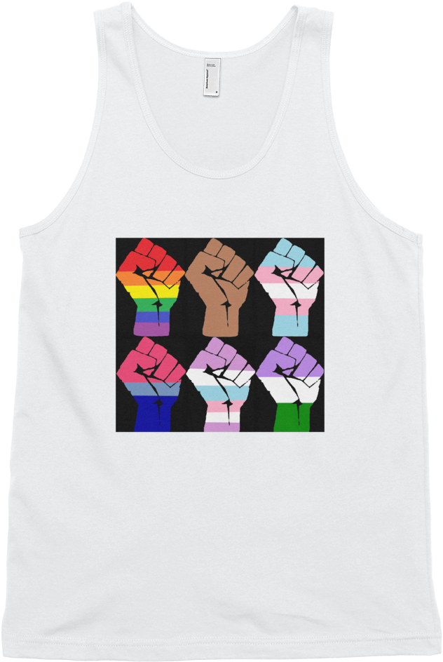 6 Fists Resist Classic Men's Tank Top - Tote Bag (1000x1000), Png Download