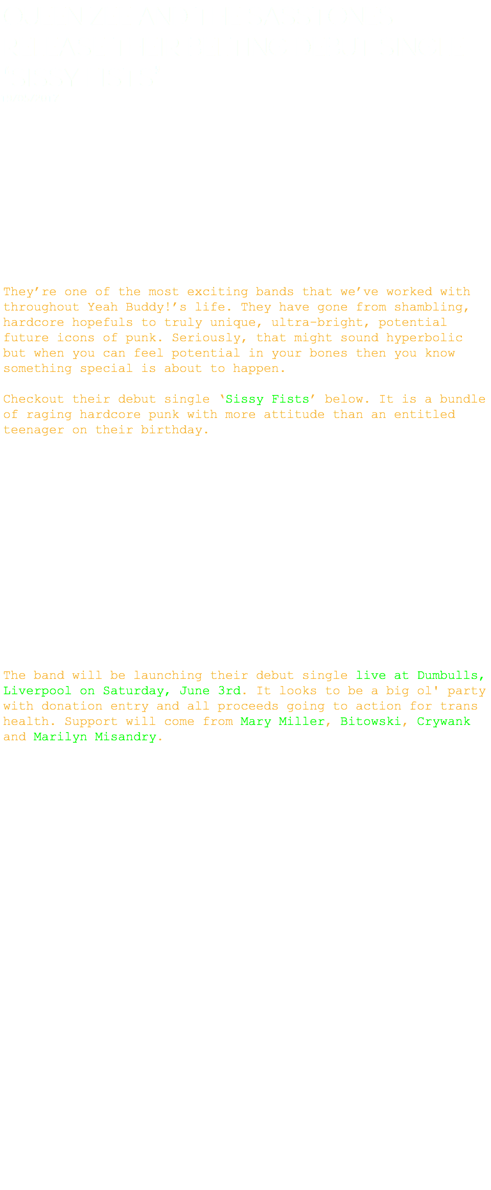 Queen Zee And The Sasstones Release Their Belting Debut - Document (961x2326), Png Download