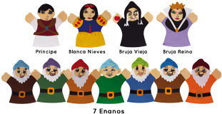 Titeres De Blanca Nieves (800x800), Png Download