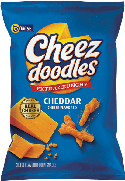 Cheez Doodles Crunchy - Wise Cheez Doodles (413x600), Png Download