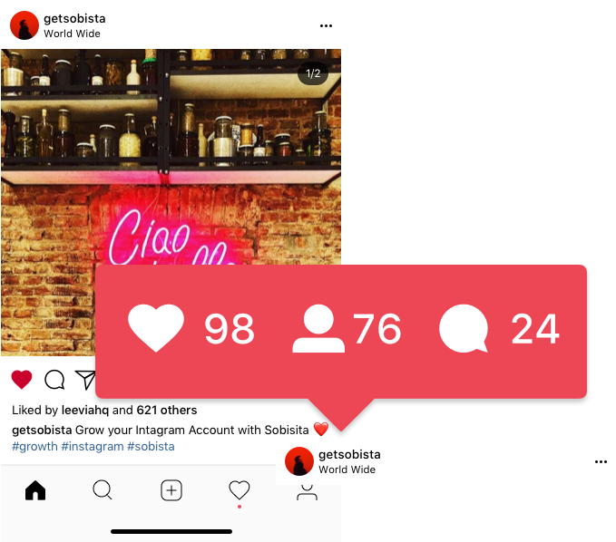 Grow Your Intagram Account With Sobista - Instagram (699x597), Png Download