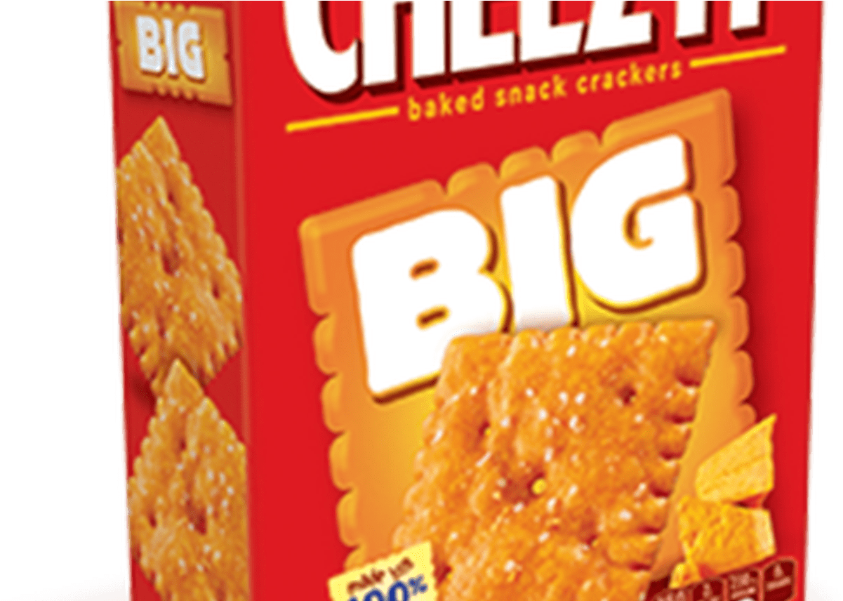 Cheez It Baked Snack Product Varieties - Big Cheez Its (1368x855), Png Download