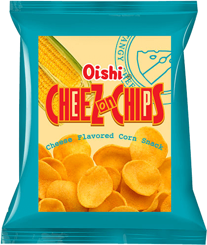 Cheeze On Chips - Oishi Cheez On Chips (500x500), Png Download