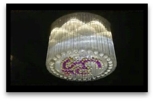 Om Led Chandelier - Chandelier (500x328), Png Download