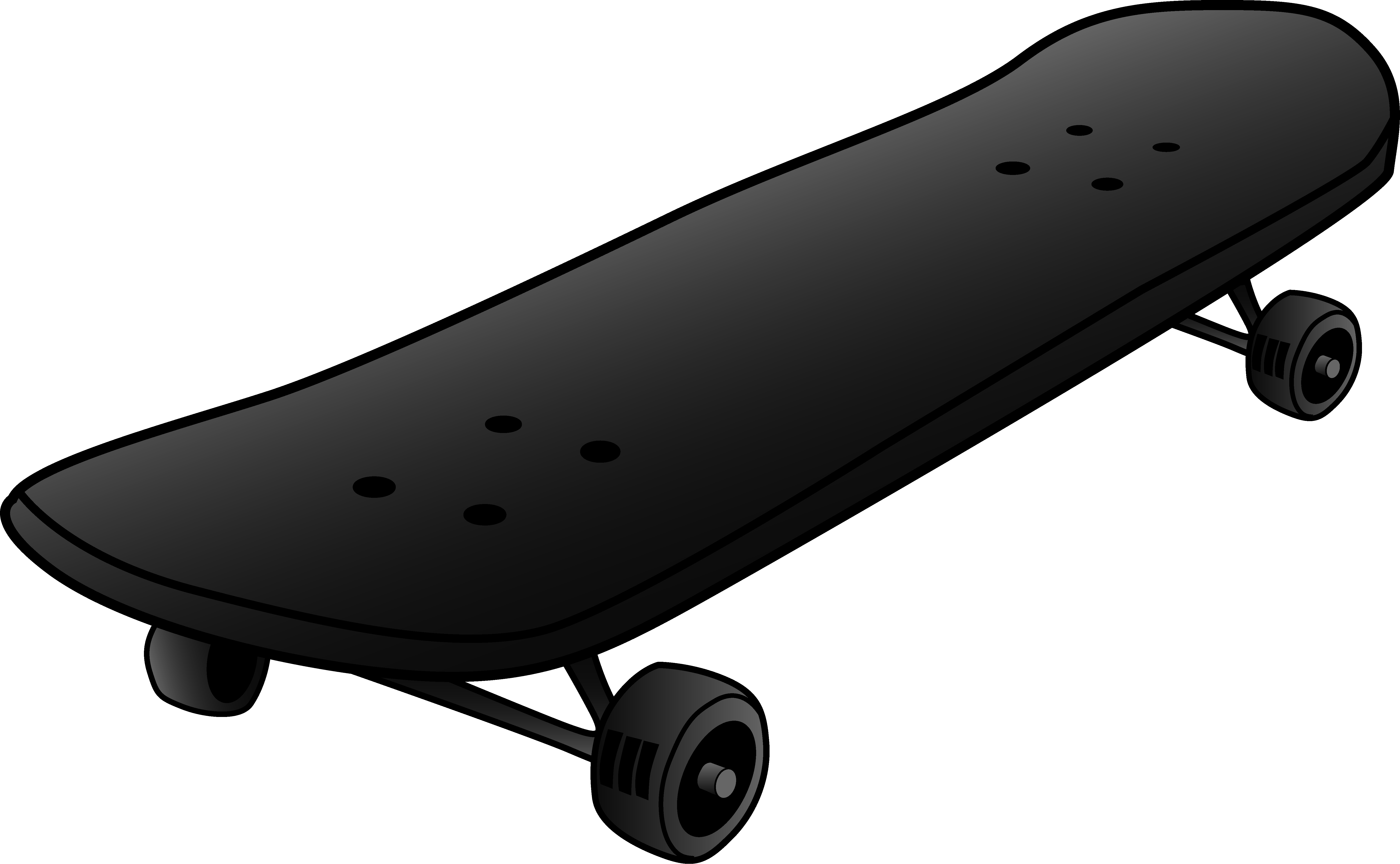 Skateboard Clipart Skater - Skate Board Clip Art (6371x3931), Png Download