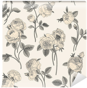 Vintage Vector Seamless Pattern With Bouquets Of Flowers - Magical Garden - 20 Postcards: Create Your World [book] (400x400), Png Download