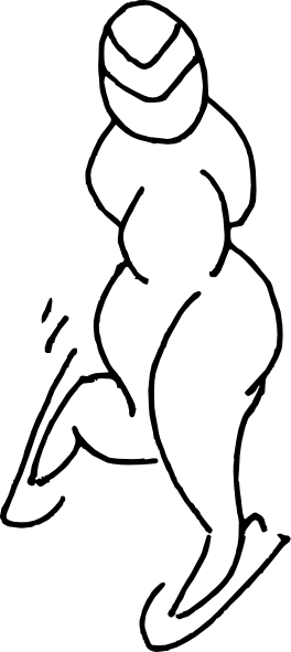 Ice Skater Svg Clip Arts 264 X 591 Px (264x591), Png Download