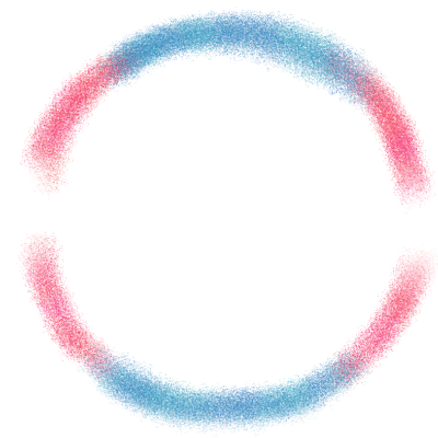 Trans Flag To Support Trans Kids - Circle (400x400), Png Download