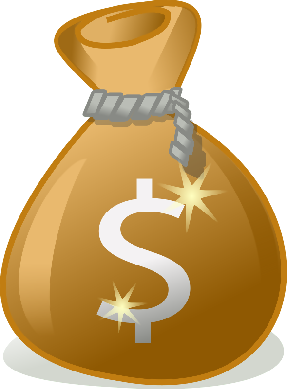 Pocketbook - Money Bag Vector Png (589x800), Png Download